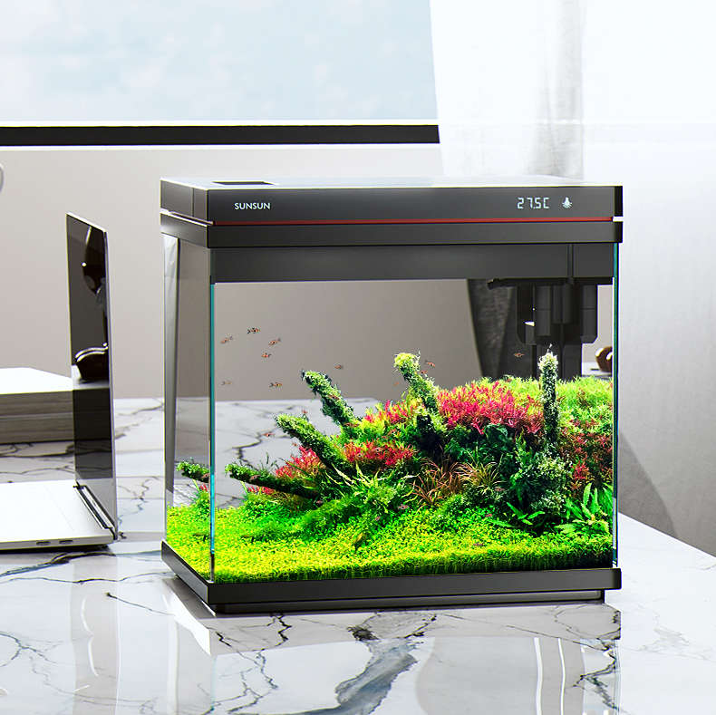 What are the essential filtration systems recommended for large aquarium fish tanks?
